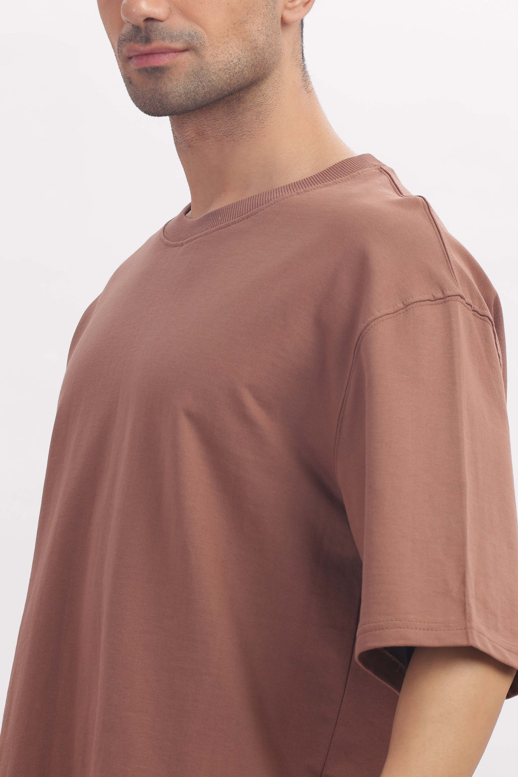 240 gsm Light Brown French terry oversized tshirt (unisex)