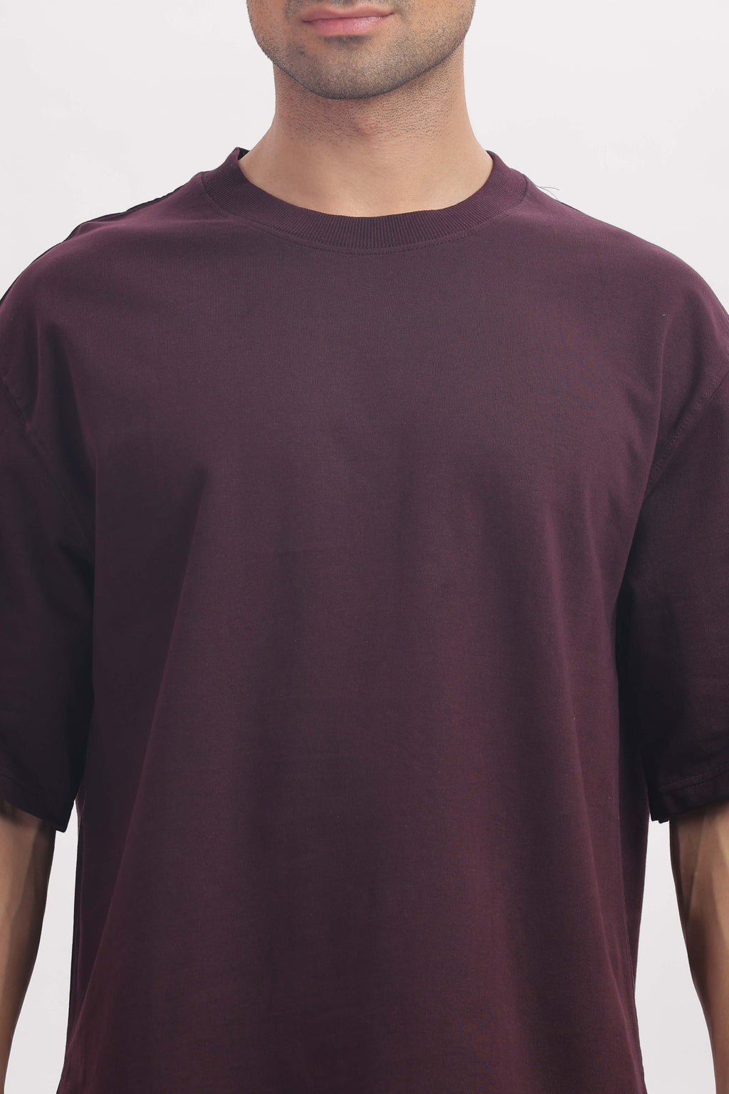 240 GSM  grape wine French terry  oversized tshirt (unisex)