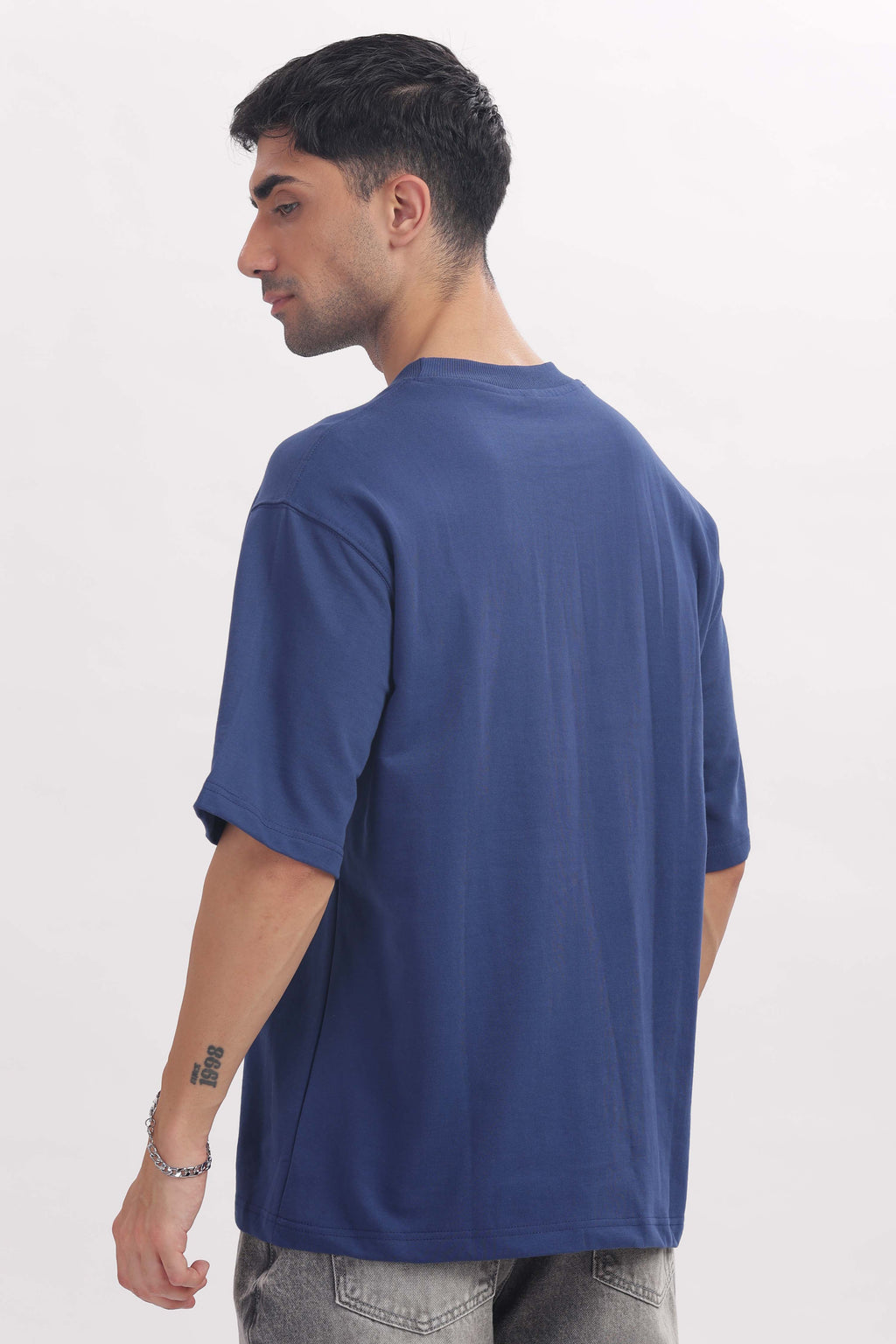 240 gsm Royal Navy French terry oversized tshirt (unisex)