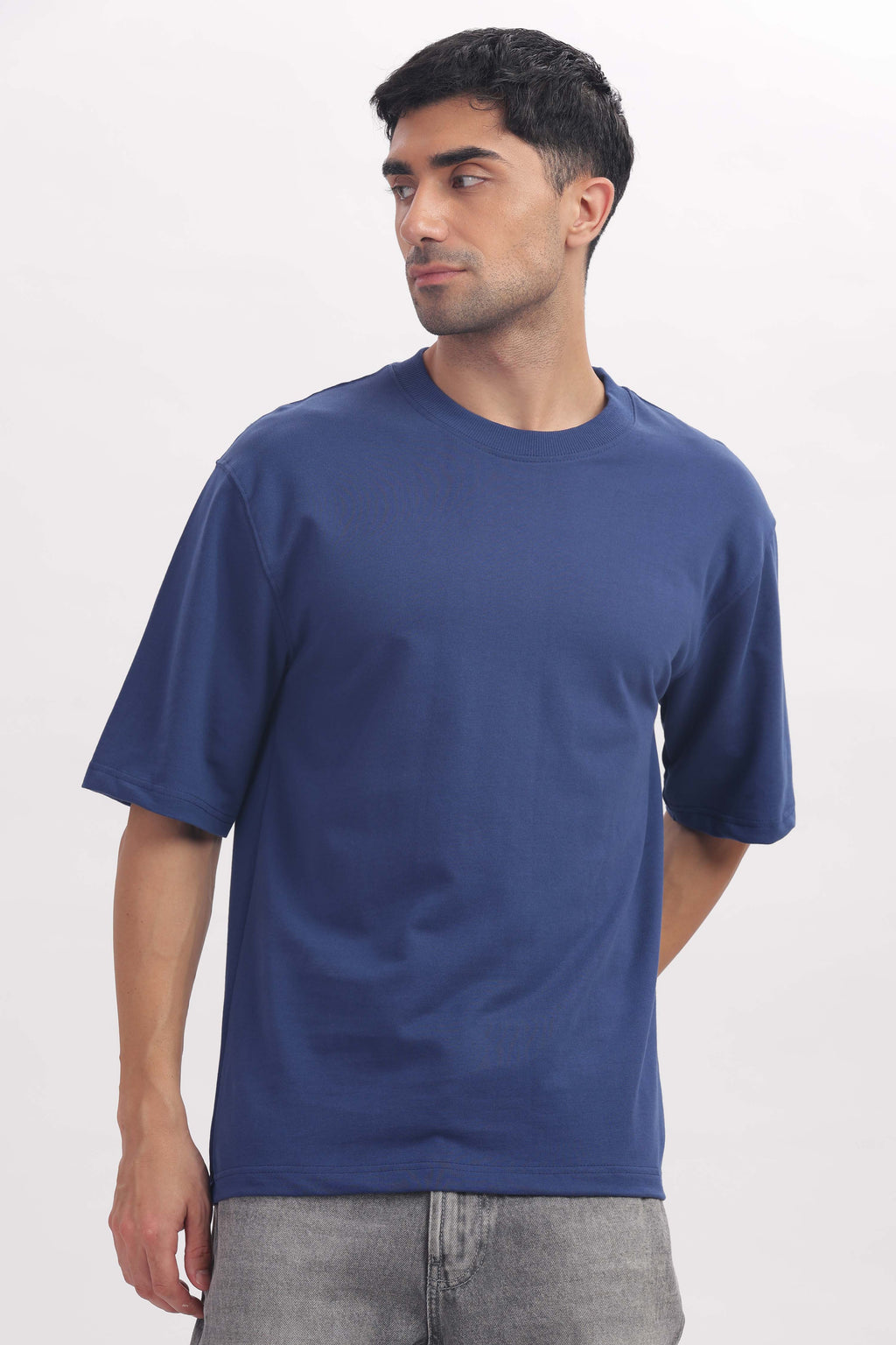 240 gsm Royal Navy French terry oversized tshirt (unisex)