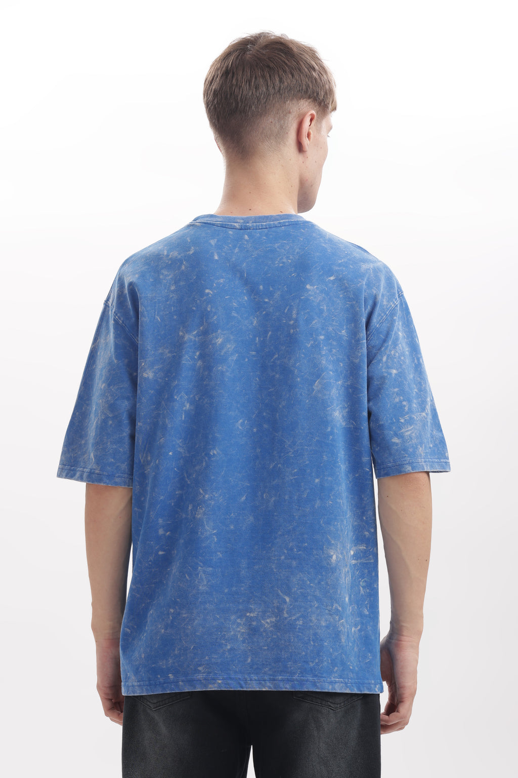 Royal Blue Acid washed oversized t-shirt