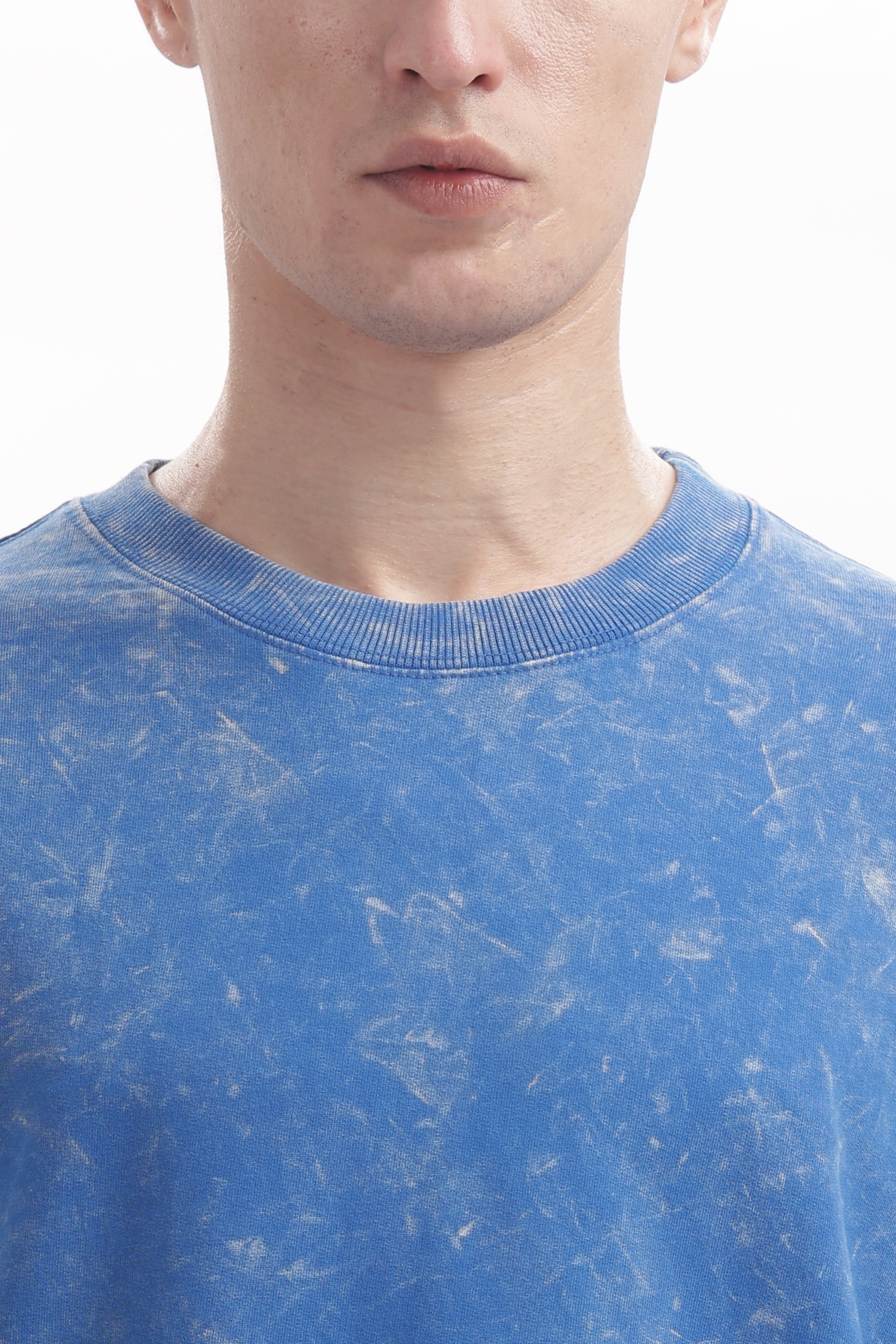 Royal Blue Acid washed oversized t-shirt