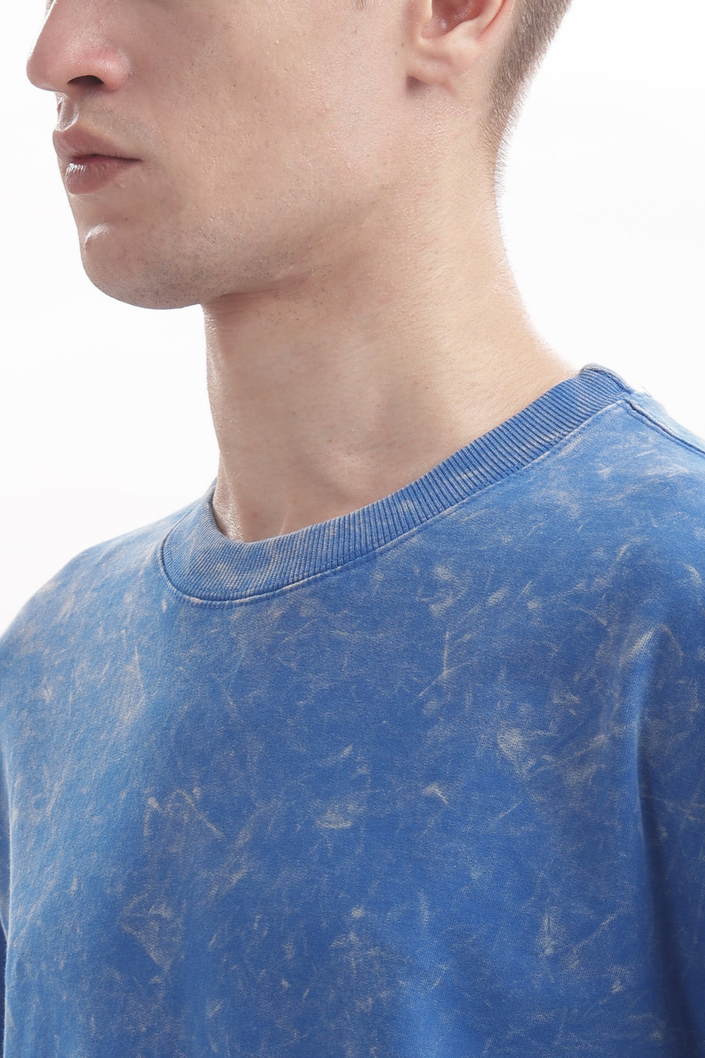 Royal Blue Acid washed oversized t-shirt