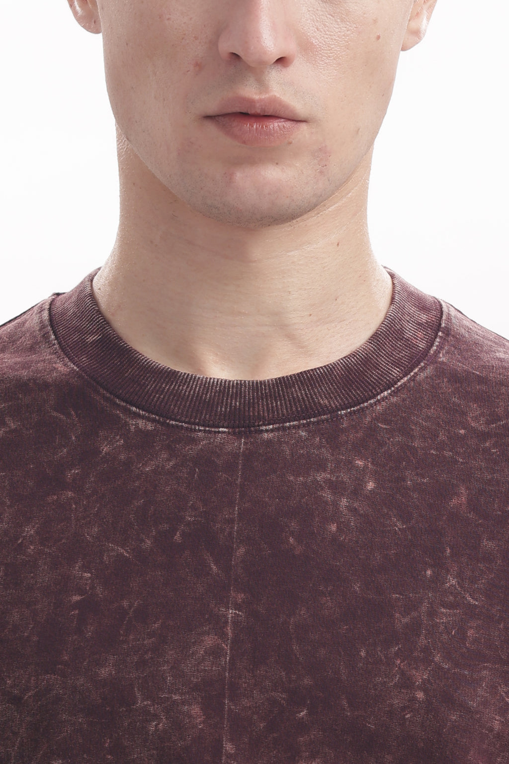 Grape wine Acid washed oversized t-shirt