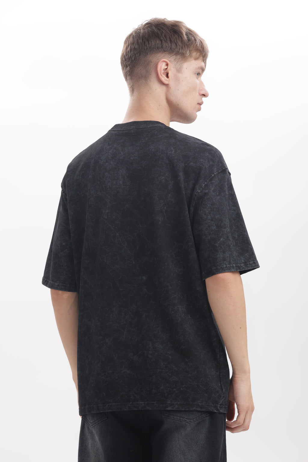 Black Acid washed oversized t-shirt