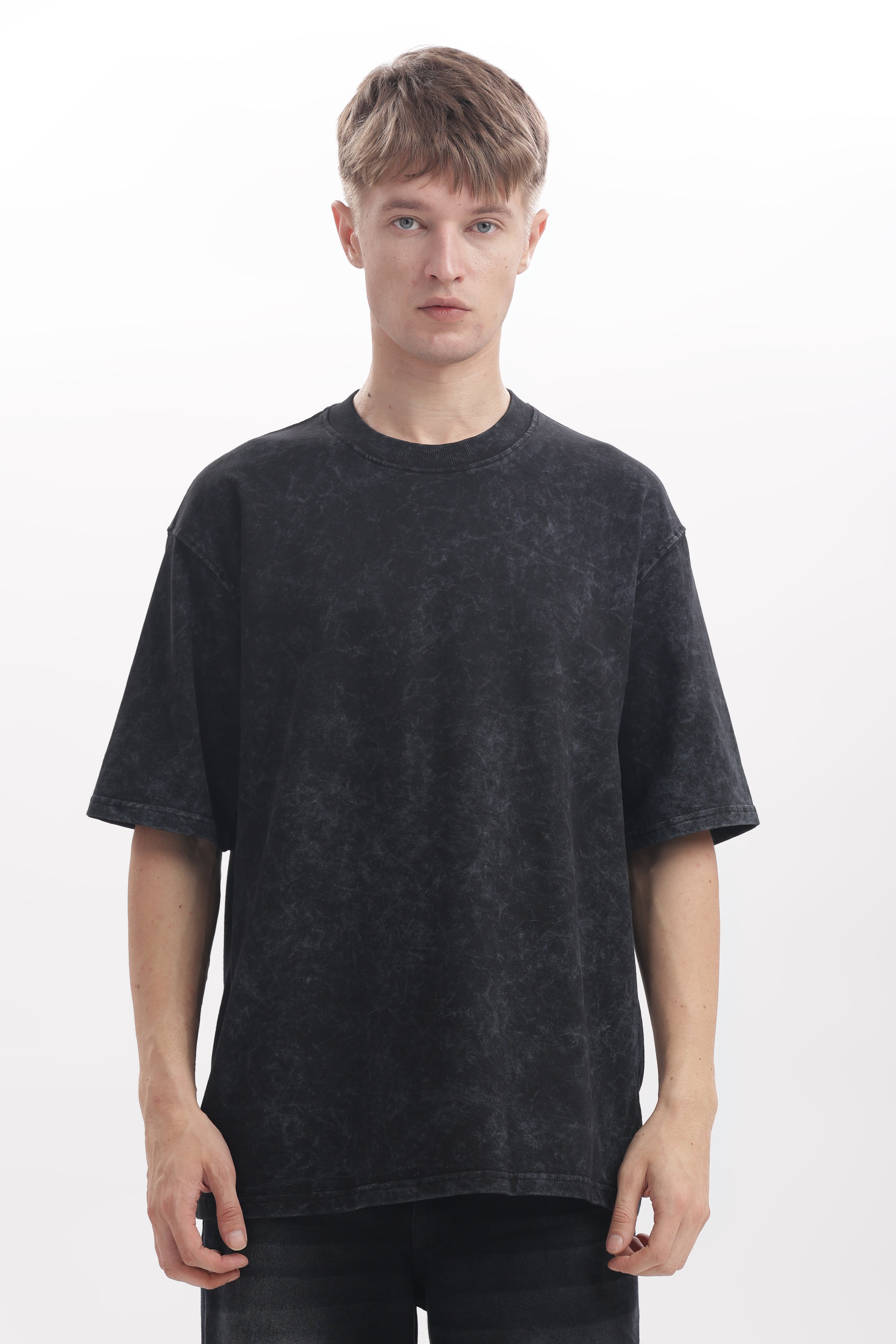 Black Acid washed oversized t-shirt