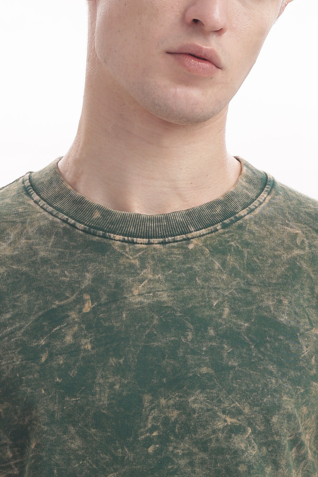 Green Acid washed oversized t-shirt