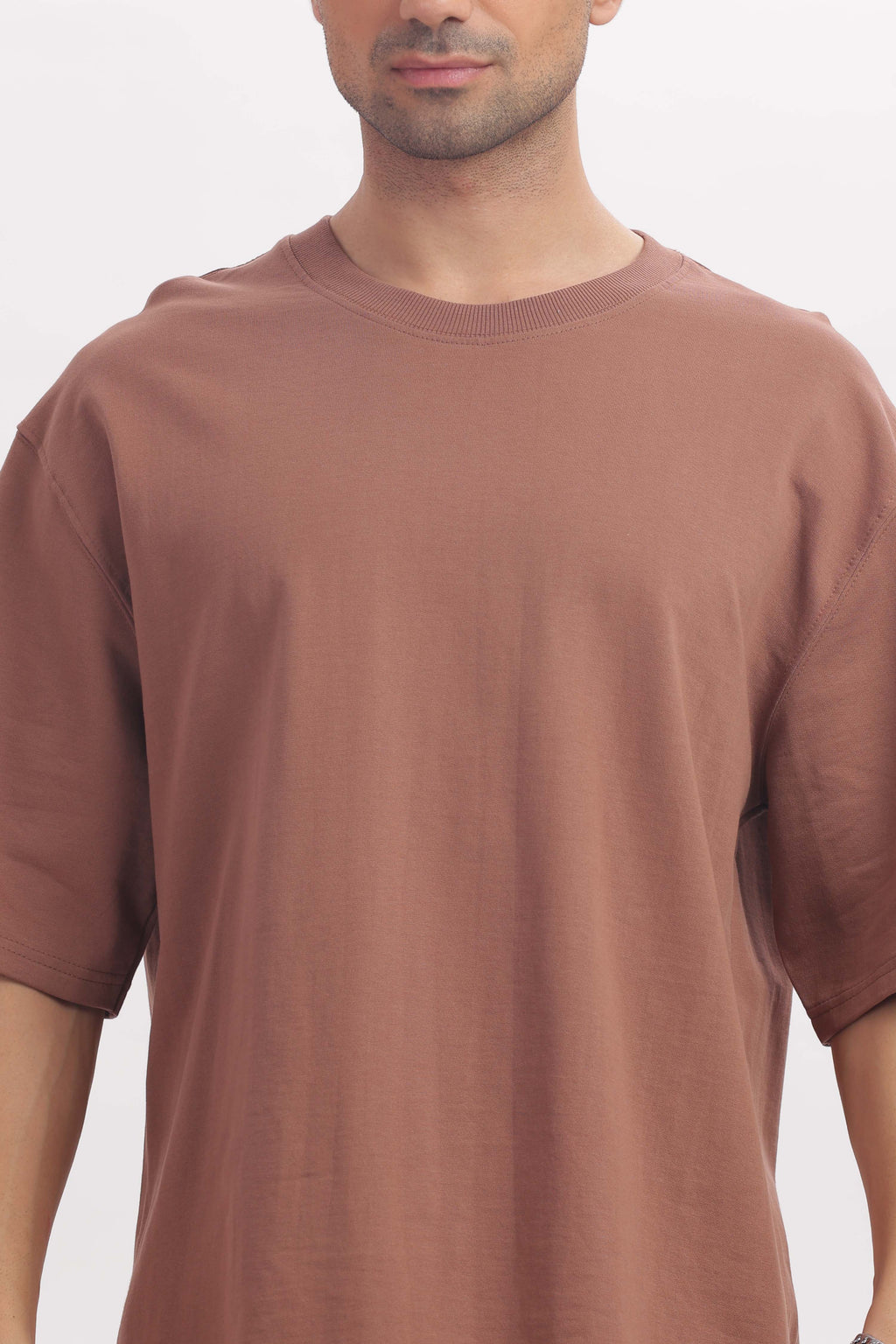 240 gsm Light Brown French terry oversized tshirt (unisex)