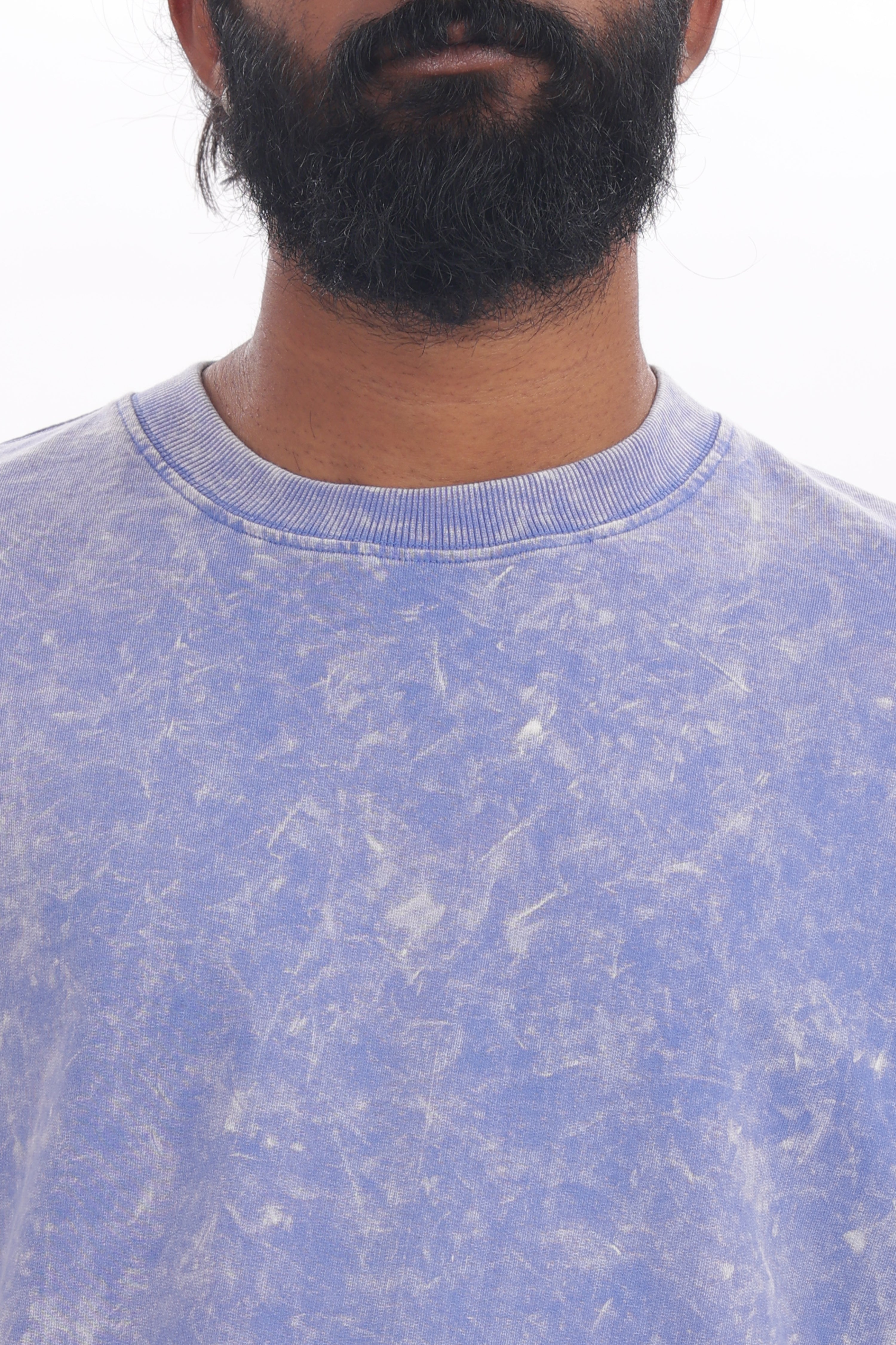 240 gsm vista blue acidwash oversized tshirt